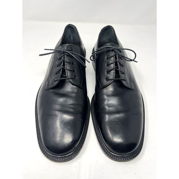Cole Haan Italy Plain Toe Derby Black Leather Dress Shoes 11 D main image 4